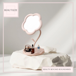 Adorable Desktop Makeup Mirror With Sunflower Design – Perfect for Your Beauty Routine