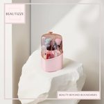 Light Luxury Makeup Brush Storage Tube – Rotating Lipstick Stand With Lid